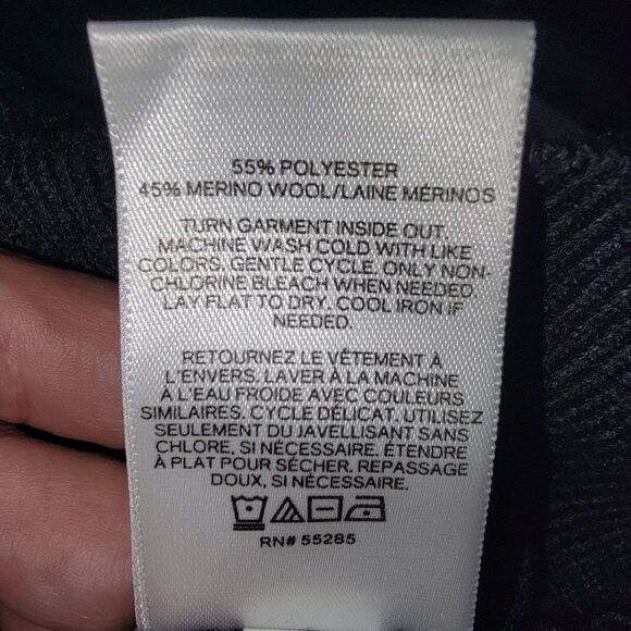 Express Men's Charcoal Gray Merino Wool Blend pullover sweater size Large - Picture 3 of 4